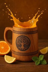 Taza de cerveza de madera de buena calidad Taza de café de cerveza de madera Nueva taza de Venta caliente para el hogar Restaurante Hoteles - Product Image 6