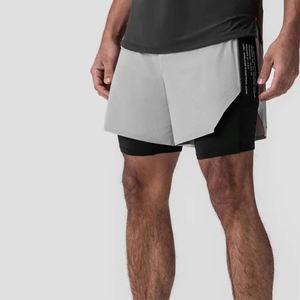 Pantalones cortos informales con cordón para hombre, pretina ajustable para salidas de verano y ropa informal - Product Image 6