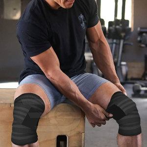 แผ่นรองเข่าป้องกันพร้อมสายรัดปรับได้สำหรับกีฬาบาสเกตบอลวอลเลย์บอลปั่นจักรยานสเก็ตบอร์ดความปลอดภัยกลางแจ้ง - Product Image 6