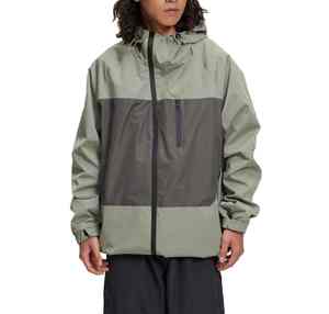 Veste d'hiver pour homme, idéale pour l'extérieur, en noir uni, avec un dessus blanc brillant, col montant, respirante, style HIGH STREET, pour l'automne - Product Image 4