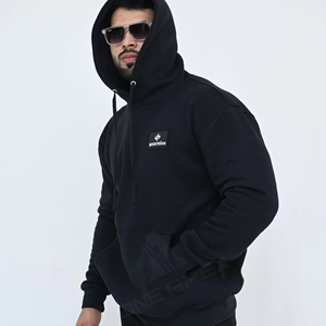 Sudadera con capucha personalizada para hombre de alta calidad 100% algodón patrón sólido fábrica al por mayor diseño personalizado cuello con capucha - Product Image 6