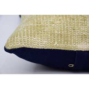 Subtle Striped Beige Wool 14x14 Inch Kantha Pillow Woven Luxury Decorative Cushion with <b>Vintage</b> Pattern for <b>Bedding</b> Floor Use - Product Image 4