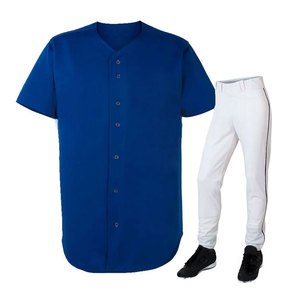 Conjunto de uniforme de béisbol unisex transpirable de equipo personalizado más vendido para hombres tamaño personalizado secado rápido nuevo estilo diseño de moda - Product Image 3