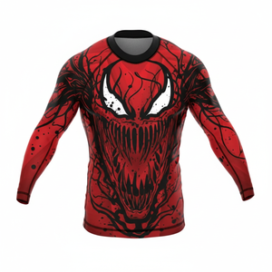 T-shirt de compression respirant à manches longues pour la gym, en polyester, élasthanne et spandex, avec logo frontal, fabrication directe usine - Product Image 1