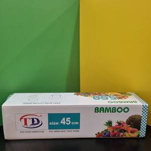 Film alimentaire en PVC populaire avec impression personnalisée du logo Rouleau jumbo pour film alimentaire Film d'emballage alimentaire en plastique Largeur 30/45cm - Product Image 1