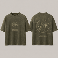 T-shirt personnalisé pour homme, style décontracté, en coton éponge 100% de haute qualité, délavé à l'acide, séchage rapide, respirant, anti-boulochage