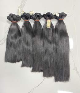 Extensiones de cabello humano vietnamita natural recto doble dibujado 100% tejido de cutícula alineada buen precio para mujeres negras - Product Image 4