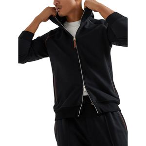 Alta calidad 100% algodón polar pesado doble cremallera Streetwear sudaderas con capucha ajustadas regulares sudaderas con cremallera personalizadas hombres - Product Image 5