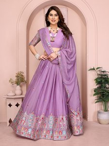 Lehenga Choli Bordado Más Vendido con Patta de Lona, Ropa India y Pakistaní, Lehenga Choli para Mujer - Product Image 2