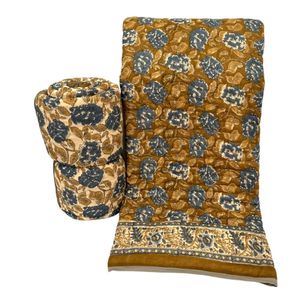 Edredón Kantha De Seda Vintage: Manta India De Patchwork Hecha A Mano - México