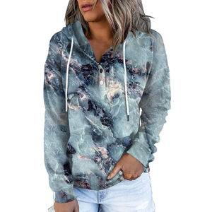 Sweats à capuche surdimensionnés pour femmes avec impression par sublimation et logo personnalisés sweats à capuche respirants et à séchage rapide OEM - Product Image 1