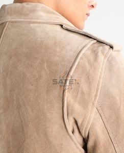 แจ็คเก็ตหนังกลับคุณภาพสูง ปี 2025 สำหรับทุกเพศ ฤดูหนาว ปรับแต่งได้ ปักลายแบบวินเทจ แขนยาว - Product Image 3