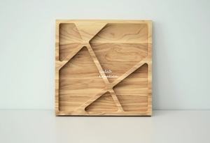 Haute qualité meilleure vente carré en bois 5 compartiments plateau de noix personnalisé - Product Image 3