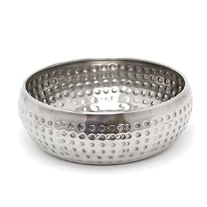 Round Shape Different Size Metal Arabian <b>Dessert</b> Serving <b>Bowl</b> Dinnerware Handmade Leafy Handle Design <b>Bowl</b> - Product Image 3