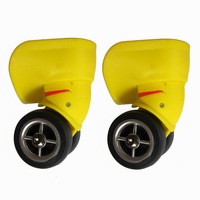 Juego de Reparación de Ruedas para Maletas, Ruedas Giratorias Dobles de 49 mm, Repuesto de Ruedas para Maletas