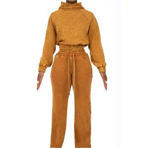 Conjunto Deportivo Unisex 2025 para Mujer, Sudadera Corta con Cremallera, Conjunto de Dos Piezas, Trajes Deportivos Personalizados de Invierno, Conjuntos Deportivos para Mujer, Ropa Lisa - Product Image 6