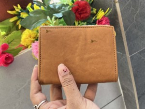 Genuine Leather <b>Wristlet</b> Clutch Purse Pouch <b>Wallet</b> Brown Western Patches <b>Wallets</b> - Product Image 3