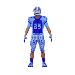 ชุดยูนิฟอร์มอเมริกันฟุตบอลแบบสั่งทำพิเศษ ราคาส่งถูก คุณภาพสูง ระบายอากาศได้ดี ลายพิมพ์แบบซับลิเมชั่น ดีไซน์ล่าสุด - Product Image 2