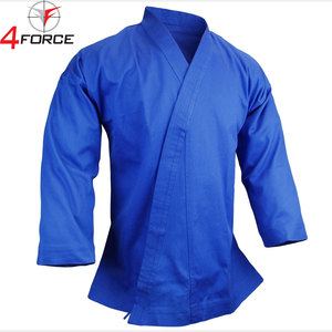 Conjuntos de Karate Gi de Algodón Reforzado para Profesionales, Uniforme Ligero y Transpirable con Ajuste Flexible, Bordado de Logotipo Frontal Personalizado - Product Image 2