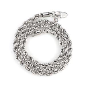 Collar de Plata de Ley 925 con Cuerda de 6mm, Diseño Geométrico de Corazón y Números, con Gemas, Perlas, Oro, Rodio y Diamantes, Ideal para Bodas y Fiestas, Estilo Moderno y Religioso - Product Image 4
