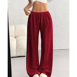 Wholesale <b>Men</b> Mid Waist Casual Wide Leg <b>Pants</b> Elastic Waist Breathable Loose Fit with Medium <b>Stretch</b> Fabric - Product Image 6