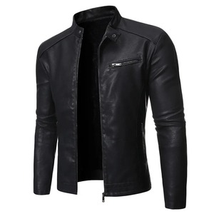 Cuero genuino Nuevo en chaqueta Cuero de vaca Ropa grande para hombre Chaquetas negras Abrigos casuales de negocios - Product Image 4