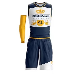 Ensemble de maillots de basket-ball avec logo design personnalisé OEM Uniforme de maillot de sublimation avec technique imprimée de taille plus avec numéro de club d'équipe - Product Image 5