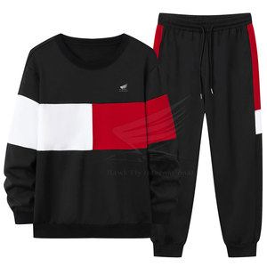 Survêtement pour homme de haute qualité, vêtements de rue, couleur et logo personnalisés, 100% coton respirant, fermeture à cordon, poches latérales, hiver - Product Image 3