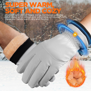 Gants de course professionnels hommes chaud Polyester confort intérieur matériau extensible enduit de tissu résistant à l'eau de qualité supérieure - Product Image 6