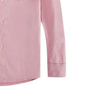 Chemise habillée pour homme, coupe classique, couleur unie, 100% coton, écologique, respirante, été-printemps, impression personnalisée, broderie, col rabattu - Product Image 3