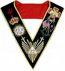 Masonic Regalia <b>Rose</b> Corix 18TH Mark Degree Officers Freemasons Masonic Regalia Collar - Product Image 4