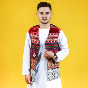 <b>Men</b> Afghani Handmade Dress in Wholesale Rate Breathable Afghan Dress with Waistcoat in Factory Direct Price 2025 - Product Image 5