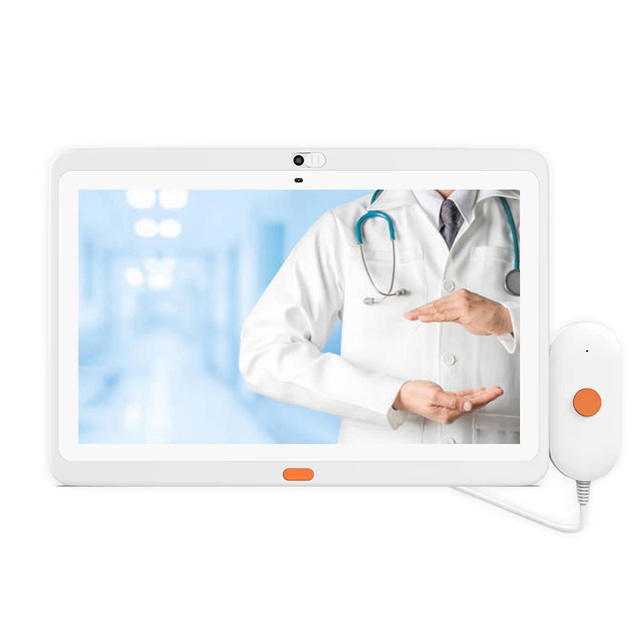 Wall Mount Medical Tablet PC 13.3" IPS Display Android 11 2GB RAM 16GB Storage Waterproof Drop Resistant Hospital Call Button