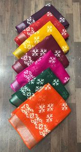 Saree เสื้อเบลาส์ผ้านิ่มพิมพ์ลายสำหรับงานแต่งงานน้ำหนักเบาสไตล์โมเดิร์นสำหรับฤดูร้อน - Product Image 4