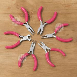 5 piezas de joyería de acero inoxidable de alta calidad, Mini Juego de Herramientas de alicates para cadena redonda DIY, cortador de nariz doblada, crimpadora - Product Image 5