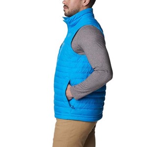Gilet en toile d'extérieur pour homme personnalisé, simple, décontracté, uni, pour l'hiver, veste matelassée chaude - Product Image 3