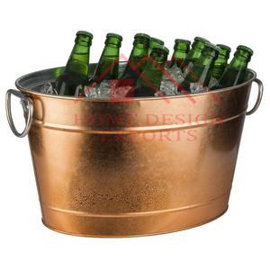 Cubo de Hielo para Bebidas Negro de Alta Calidad para Decoración de Fiestas de Cerveza/Cubo Galvanizado para Bebidas y Hielo para Decoración de Fiestas - Product Image 3