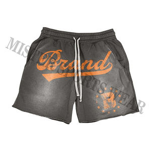 Custom All Over Print Streetwear gráfico Boxy Fit recortada camiseta y pantalones cortos de los hombres de encargo de dos piezas conjunto de pantalones cortos - Product Image 4