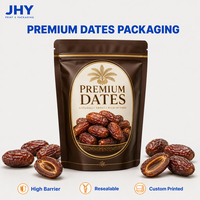 Sachet Doypack Personnalisé avec Fermeture Éclair pour Dattes Medjool Premium à Haute Humidité, Idéal pour l'Emballage Alimentaire de Snacks