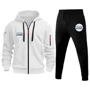 Chándales de Forro Polar Lisos Hechos a Medida para Hombre, Chándal Ajustado para Hombre, Ropa Deportiva Personalizada para Adultos, Nuevo Diseño - Product Image 4