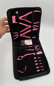 Herramientas de extensión de cabello Rosa Juego de alicates de extensión de cabello de acero inoxidable sostenible al por mayor que incluye cinta en alicates, maquinilla de afeitar - Product Image 6