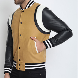 Personnalisé Nouveau Design Versity Vestes Pas Cher Prix 100% Polyester Polaire Varsity Bomber Baseball Veste Manteaux De Haute Qualité - Product Image 3