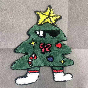 <b>Christmas</b> Tree Skirt Faux Fur Round Design Winter Theme Eco-Friendly Customizable Factory Direct Home <b>Christmas</b> Decoration <b>Mat</b> - Product Image 2