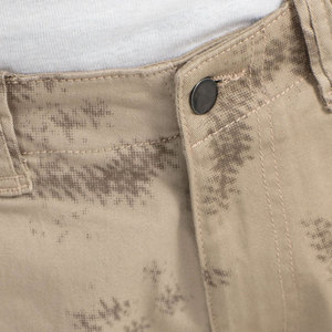 กางเกงยีนส์ผ้าฝ้ายหลายกระเป๋าสำหรับผู้ชายกางเกงขาสั้นคาร์โก้6กระเป๋าแบบลำลองฤดูร้อน - Product Image 4