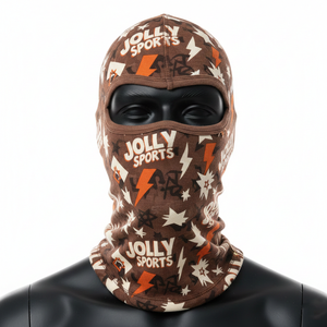 หมวกบาลาคลาวาผู้ชาย ผ้าโพลีเอสเตอร์ผสมสแปนเด็กซ์ ยืดหยุ่นสูง 180 GSM น้ำหนักเบา อุ่นสบาย ใช้ได้ทุกฤดู มีแผ่นปิดตา พร้อมโลโก้ - Product Image 6