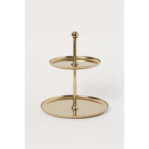 ชั้นวางเค้กอลูมิเนียม2ชั้นพร้อมดีไซน์ทันสมัยเพื่อโชว์เค้กและขนมในงานเฉลิมฉลองสมัยใหม่ - Product Image 1