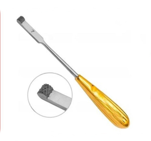 Webster Glabella Escofina Mango de oro TC Glabella Escofina nasal Carburo de tungsteno Escofina nasal ENT Acero inoxidable quirúrgico AUFRICHT - Product Image 2