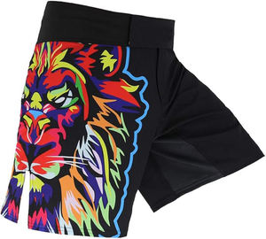 Shorts de course respirants pour hommes conçus sur mesure Shorts de sport de boxe MMA en soie avec logo avant pour les arts martiaux - Product Image 1