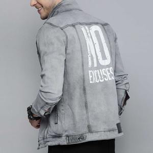 Chaqueta Vaquera Unisex Vintage de Alta Calidad, Personalizable, Transpirable, de Secado Rápido, Ajuste Holgado, Chaqueta de Primavera Lisa, de Piel de Oveja - Product Image 3