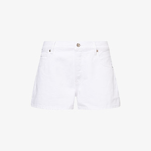 Pantalones cortos de mezclilla de cintura alta de cintura media para Mujer de Primera calidad con estilo rasgado diseño desgastado personalizado ODM verano caliente pantalones casuales MOQ - Product Image 6